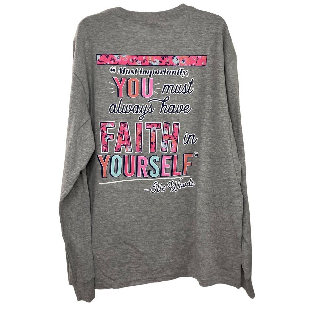 Jadelynn Brooke Elle Woods Graphic Tee Women's Size Large Legally Blonde Quote‎